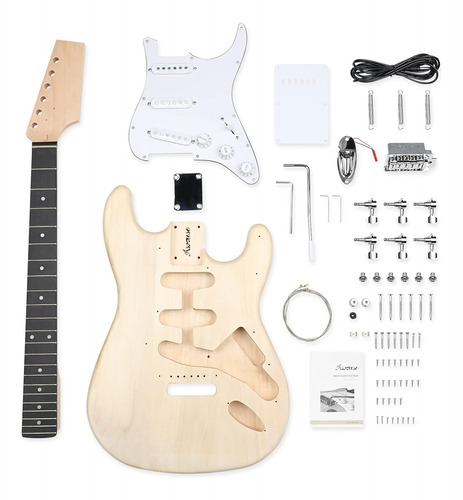 Kit De Guitarra Eléctrica Diy, Estilo St De 6 Cuerdas,...