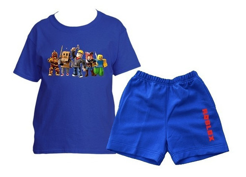 Conjunto Short + Polera Estampado Diseño Roblox