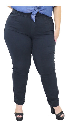  Calça Jeans Feminina Plus Size Cintura Alta 44 Ao 58 Lycra