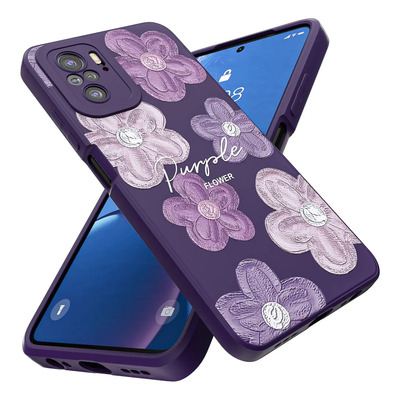 Funda Para Xiaomi Poco M5s / Redmi Note 10 4g / Note 10s Carcasa Uso Rudo Con Flores Dibujos
