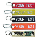 Personalized Keychain, Custom Key Tag Embroidery Car Key Cha