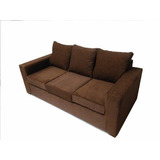 Sillon Sofa 3 Cuerpos Chenille Oasis Muebles De Fabrica