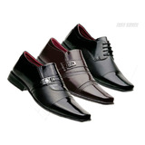 3 Pares Sapato Social Masculino 801/803/839 C L 04