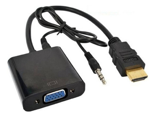 Conversor Hdmi A Vga Video Audio Proyector Pc Full Hd