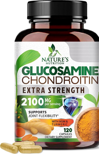 Nature's Nutrition | Glucosamine Chondroitin | 120 Capsules