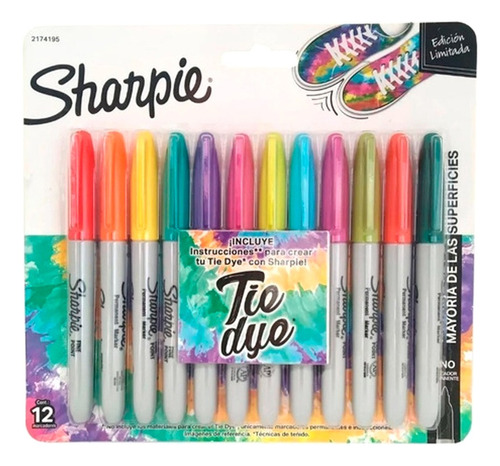 Marcadores Sharpie Tie Dye Set 12 Colores