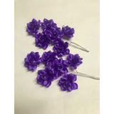Rosas Violetas Artificiales De Tela X 12unid Novias Souvenir