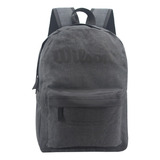 Mochila Wilson Urbana Deportes Porta Notebook Gym Reforzada Color Negro