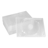 Caja De Almacenamiento De Cd Transparente De Doble Disco Por