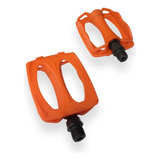 Pedales Fixied/mtb De Resina H 9/16 Naranja