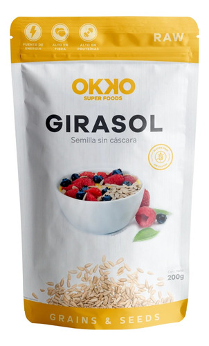 Okko Superfoods Girasol Semilla Sin Cáscara 200 G