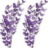 72 Pegatinas De Pared Con Mariposas 3d Para Decoracin De Pa