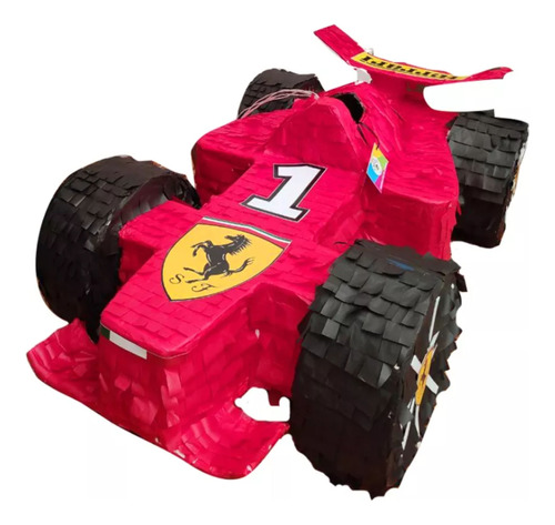 Piñata Nueva Auto Ferrari Formula1 Marca Piñateria Iñiguez