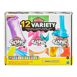  Play Doh Slime Set De 12 Tarros Variados Hasbro E8998 Color Variado