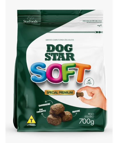 Macia Dog Star Soft Natural  Alimento Petisco 700g