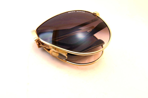 Lentes Sol Seiko Super Folding Aviator Gold Gradient Grey L