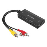 A Convertidor Av A Hdmi, Adaptador Rca De 3 Cvbs