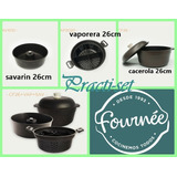 Set Cacerola +vaporera+savarin De 26cm Fournee