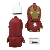 Memoria Usb 128gb Superhéroes Comics, Nuevas Garantizadas. Color Iron Man