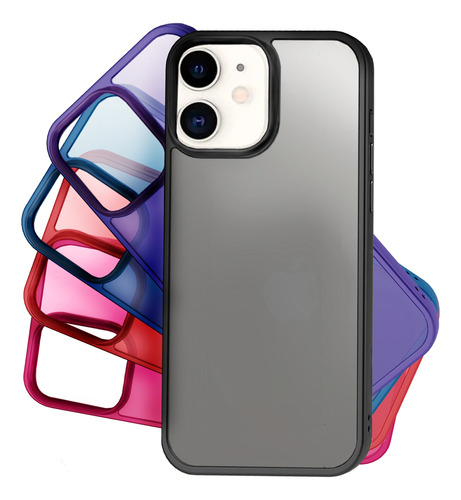 Funda Uso Rudo Compatible Con iPhone Colores Neon Elegante