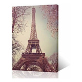 Vintage París Torre Eiffel Ramas De Flores Arquitectur...