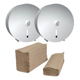 Combo Kit Dispenser X2 + Toallas Beige X2 Cajas (2356-2886)