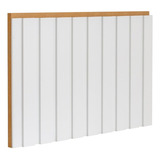 Painel Ripado De Madeira Mdf 270cmx1,5cmx6cm Branco Wt