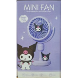 Ventilador Mini Sanrio Friends Con Base Para Escritorio 