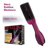 Cepillo Secador Y Vapor Iónico Revlon Cabello Suave Y Brillo