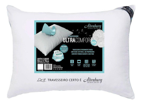 Kit 2 Travesseiros Ultra Confort E 2 Protetores Impermeáveis