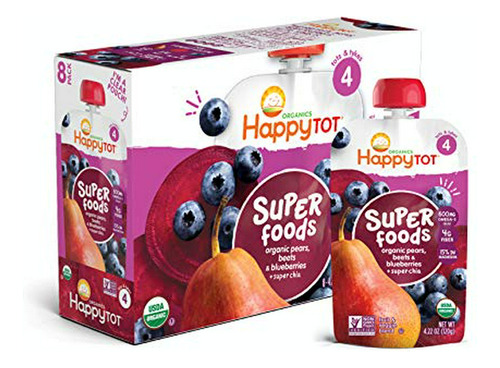 Feliz Tot Orgánicos Super Foods Bolsa Escenario 4 Peras Y Ar