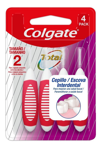 Colgate Total Cepillo Interdental 2mm X 4 Un.