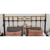 Respaldo Bronce Cama 2pl Antiguo