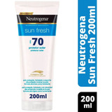 Protetor Solar Neutrogena Sun Fresh Fps 70 200ml