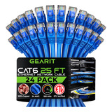 Paquete De 24 Cables Ethernet Gearit Cat 6 Cat6 Snagless Pat