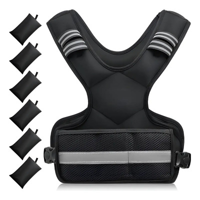 Chaleco Lastrado Ajustable 2-4.5kg Entrenamiento con Rayas Reflectantes | Envío gratis