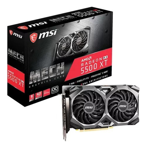 Amd Readeon Msi Rx 5500xt 8gb Oc