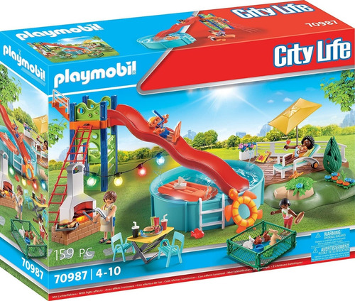 Playmobil City Life 70987 Fiesta Piscina C/ Luz Bunny Toys