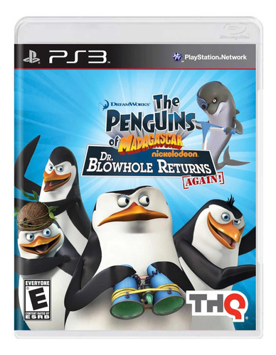 Jogo Ps3 Os Pinguins De Madagascar Dr Blowhole Fisico