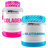 Colágeno 100 Capsulas + Glutamina 300g Sabor Natural