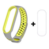 Pulseira Para Xiaomi Mi Band 6 Sport Silicone + 1 Película