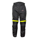 Pantalón Para Moto Visión Negro Amarillo Talla Xl Hebotech