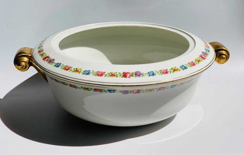 Sopera S/tapa Ensaladera Porcelana Limoges Vintage - Mikapao