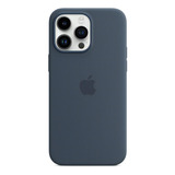 Funda Silicona iPhone 14 Pro Max With Magsafe - Storm Blue Liso