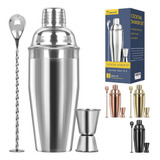 Set Profesional Coctelera Martini 700 Ml Acero Inoxidable 18