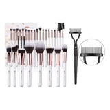 Cepillos De Maquillaje Ducare Set Profesional 27pcseyelash P