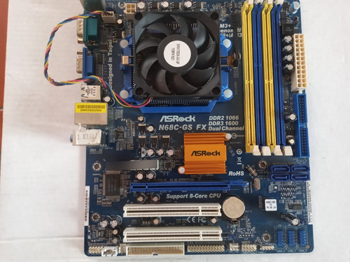 Tarjeta Madre Asrock N68c-gs Fx Athlon Dual Core 4050e