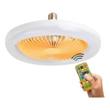 Ventilador De Teto Com Led Lâmpada Novo Com Controle Remoto