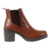 Botin Mujer Plataforma  Botines Casual Tacon Cuadro Comoda