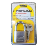 Candado Seguridad 40mm Acero Crownman